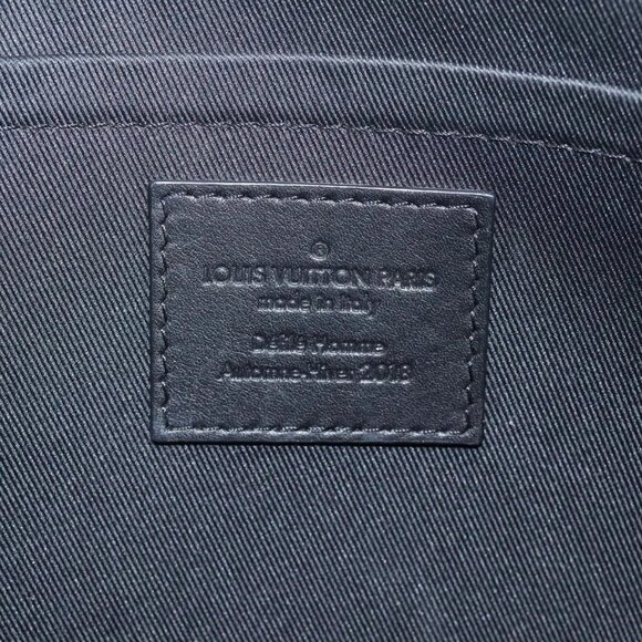 LOUIS VUITTON Eclipse Glaze Pochette Cosmos Clutch Bag M63373 LV Auth EC777 - Picture 10 of 16